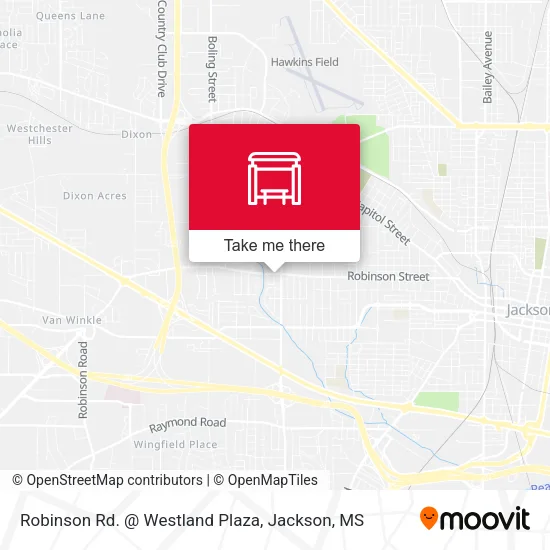 Mapa de Robinson Rd. @ Westland Plaza