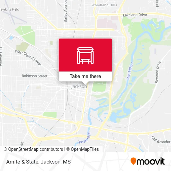 Mapa de Amite & State