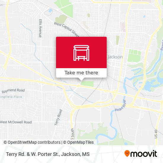 Terry Rd. & W. Porter St. map