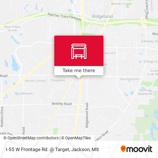 I-55 W Frontage Rd. @ Target map