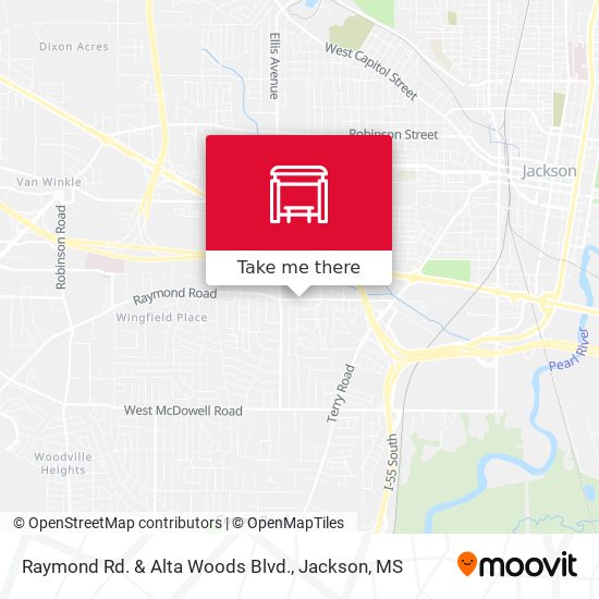 Mapa de Raymond Rd. & Alta Woods Blvd.