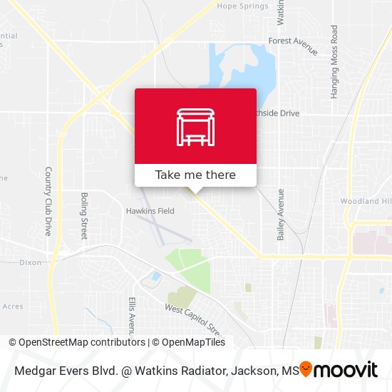 Medgar Evers Blvd. @ Watkins Radiator map