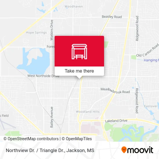 Northview Dr. / Triangle Dr. map
