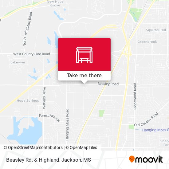 Mapa de Beasley Rd. & Highland