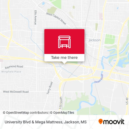 University Blvd & Mega Mattress map
