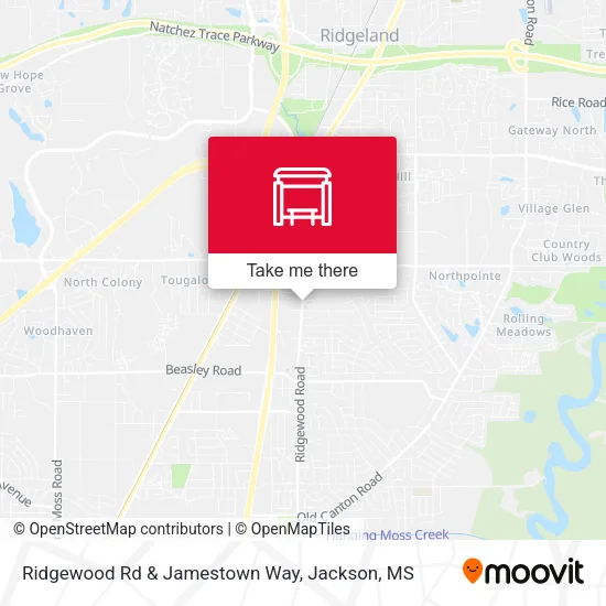 Mapa de Ridgewood Rd & Jamestown Way