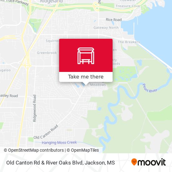 Old Canton Rd & River Oaks Blvd map