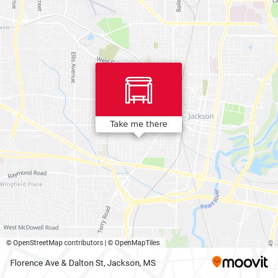 Florence Ave & Dalton St map