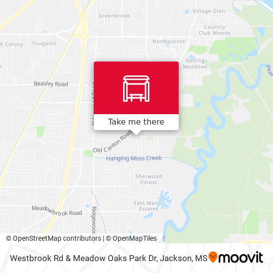 Mapa de Westbrook Rd & Meadow Oaks Park Dr