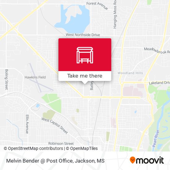 Melvin Bender @ Post Office map