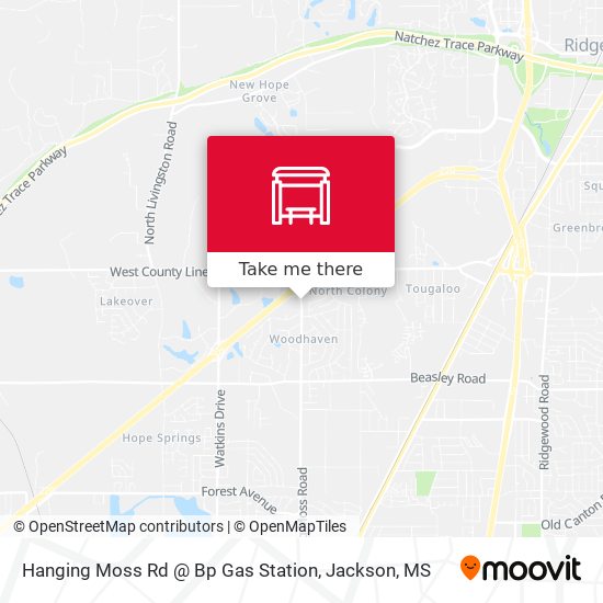Hanging Moss Rd @ Bp Gas Station map