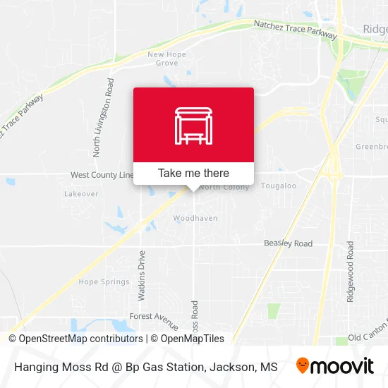 Mapa de Hanging Moss Rd @ Bp Gas Station