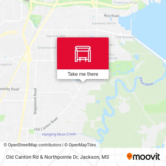 Old Canton Rd & Northpointe Dr map