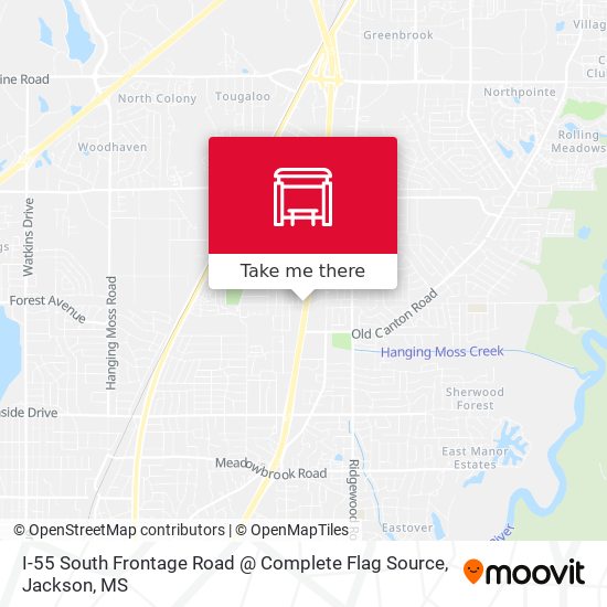 I-55 South Frontage Road @ Complete Flag Source map