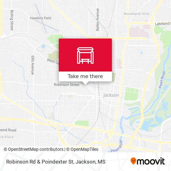 Robinson Rd & Poindexter St map