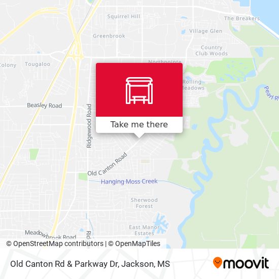 Old Canton Rd & Parkway Dr map