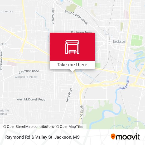 Raymond Rd & Valley St map