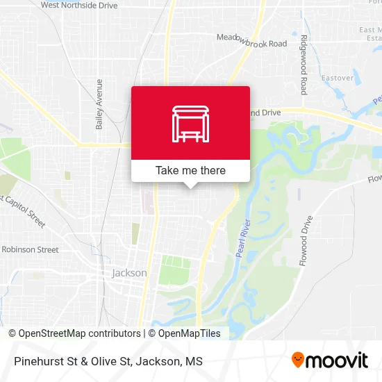 Pinehurst St & Olive St map