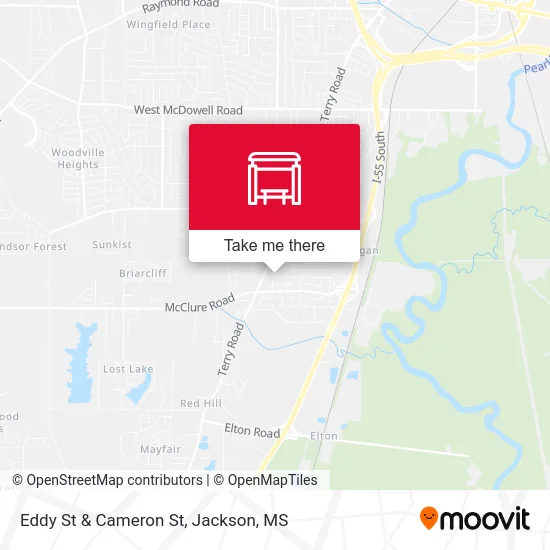 Eddy St & Cameron St map