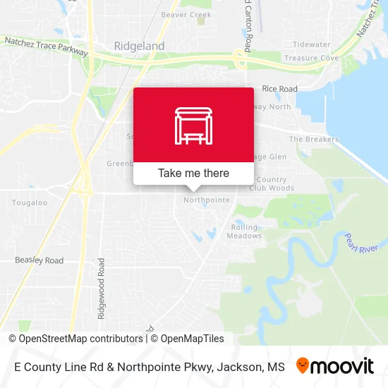 E County Line Rd & Northpointe Pkwy map