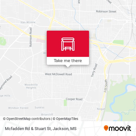 Mcfadden Rd & Stuart St map