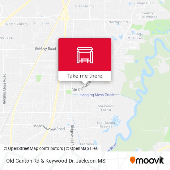 Old Canton Rd & Keywood Dr map