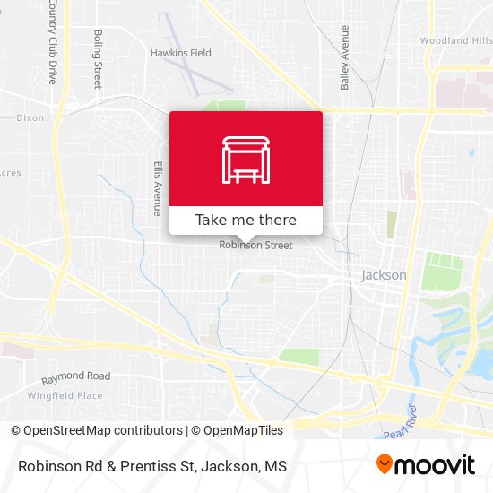 Robinson Rd & Prentiss St map