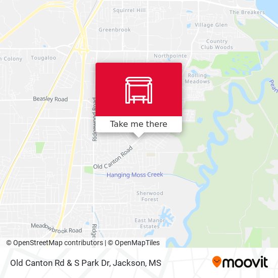 Old Canton Rd & S Park Dr map