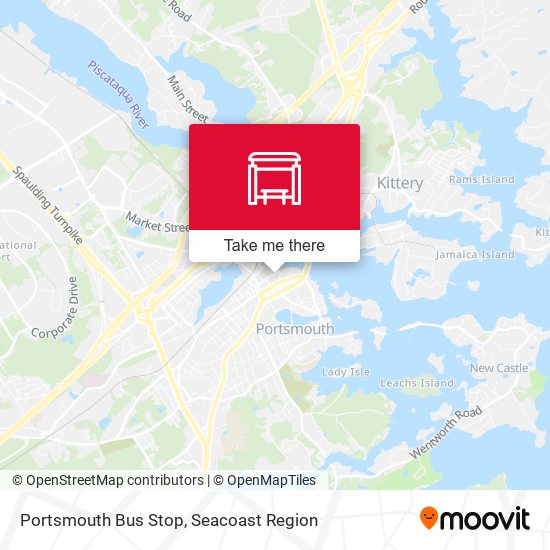 Portsmouth Bus Stop map