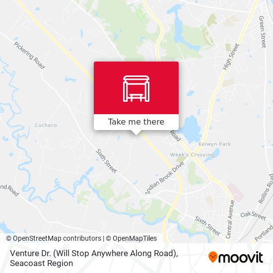Venture Dr. (Will Stop Anywhere Along Road) map