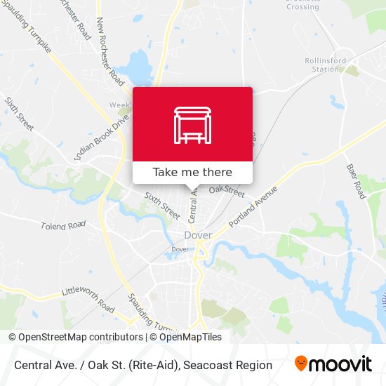 Central Ave. / Oak St. (Rite-Aid) map