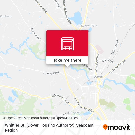 Mapa de Whittier St. (Dover Housing Authority)