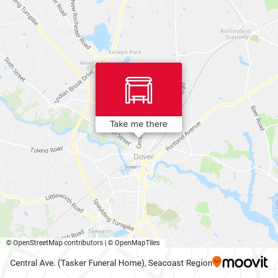 Central Ave. (Tasker Funeral Home) map