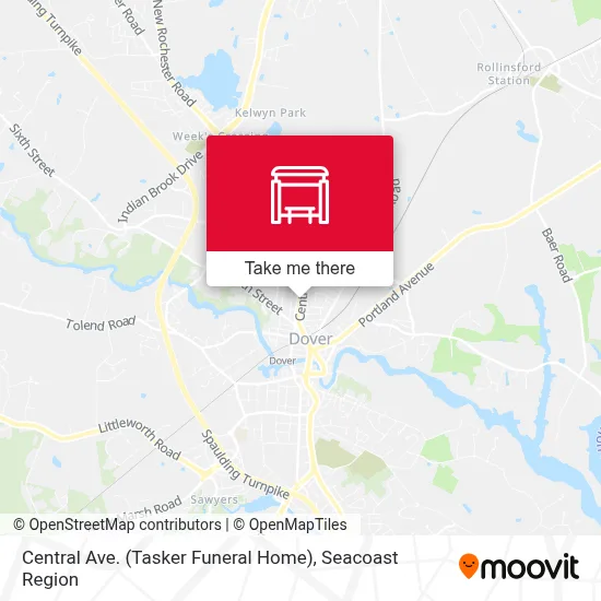 Central Ave. (Tasker Funeral Home) map