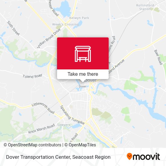 Dover Transportation Center map