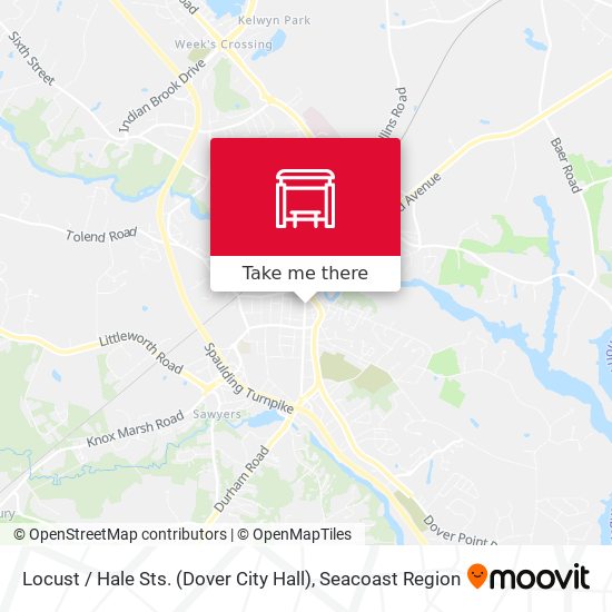 Mapa de Locust / Hale Sts. (Dover City Hall)