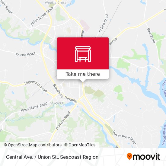 Central Ave. / Union St. map
