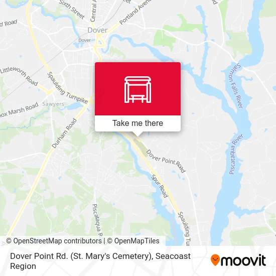 Dover Point Rd. (St. Mary's Cemetery) map