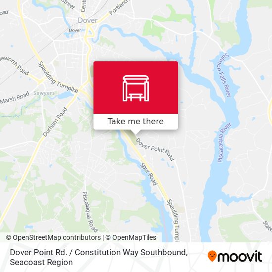 Mapa de Dover Point Rd. / Constitution Way Southbound