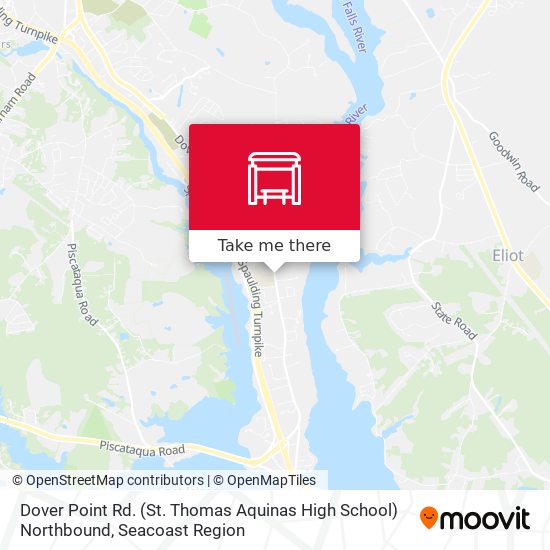 Mapa de Dover Point Rd. (St. Thomas Aquinas High School) Northbound