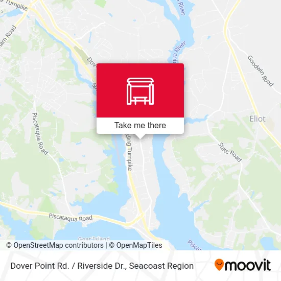 Dover Point Rd. / Riverside Dr. map