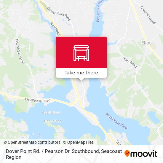 Mapa de Dover Point Rd. / Pearson Dr. Southbound