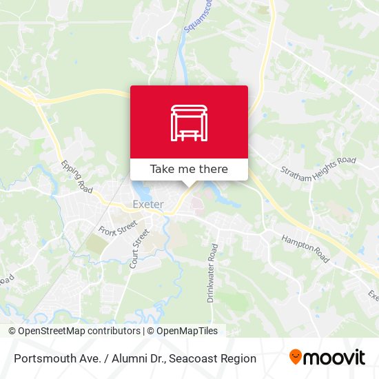 Portsmouth Ave. / Alumni Dr. map