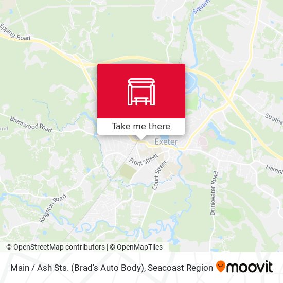 Mapa de Main / Ash Sts. (Brad's Auto Body)
