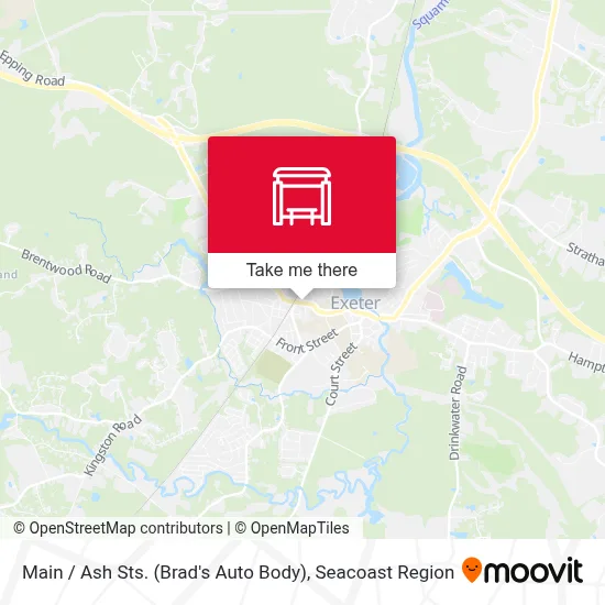 Main / Ash Sts. (Brad's Auto Body) map