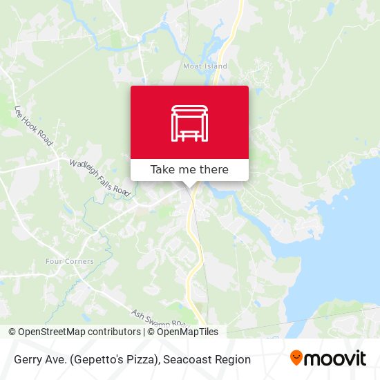 Gerry Ave. (Gepetto's Pizza) map