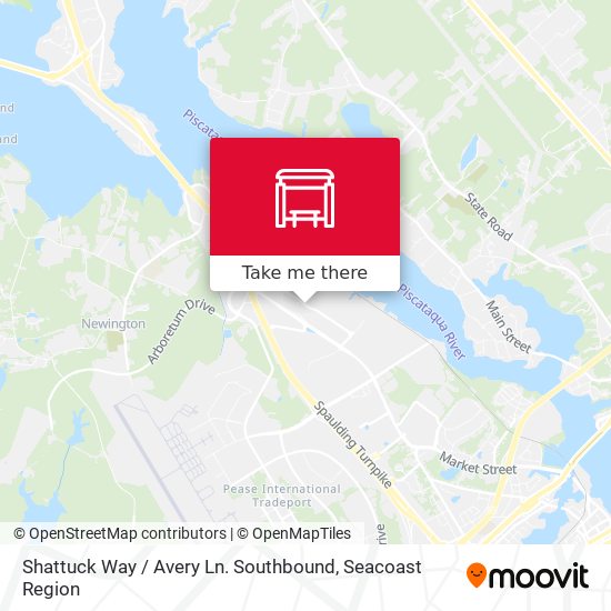 Mapa de Shattuck Way / Avery Ln. Southbound