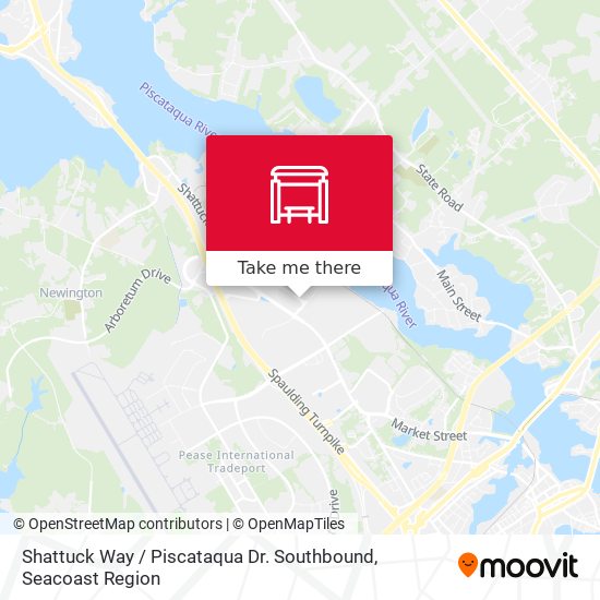 Shattuck Way / Piscataqua Dr. Southbound map