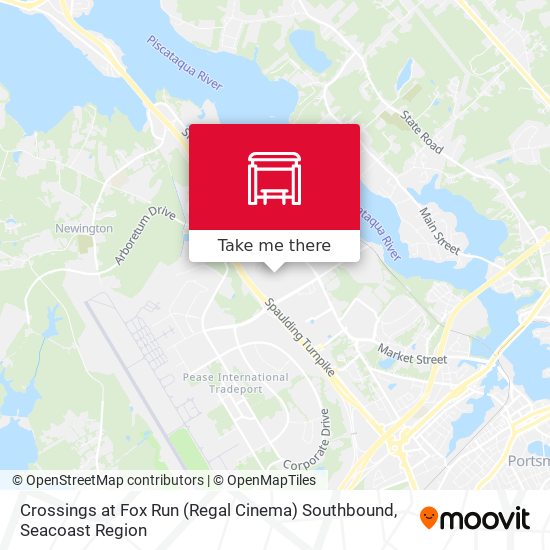 Crossings at Fox Run (Regal Cinema) Southbound map