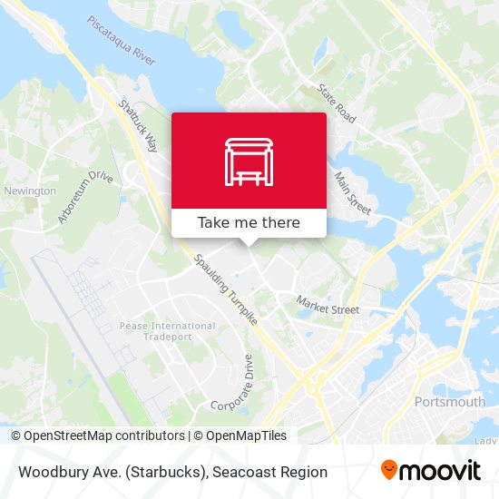 Woodbury Ave. (Starbucks) map
